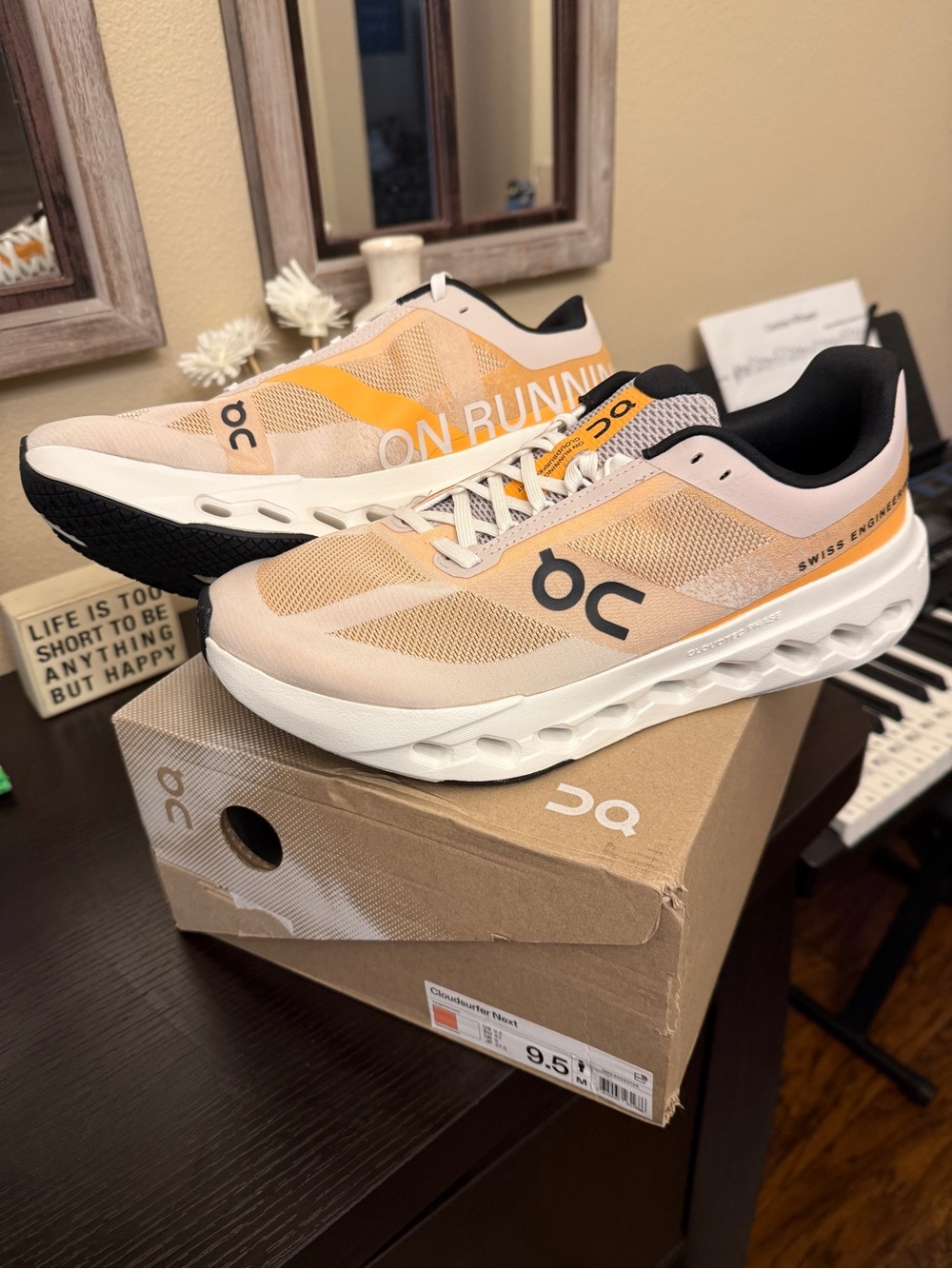 On Running Cloudsurfer Next - Tangerine Ivory New in Box